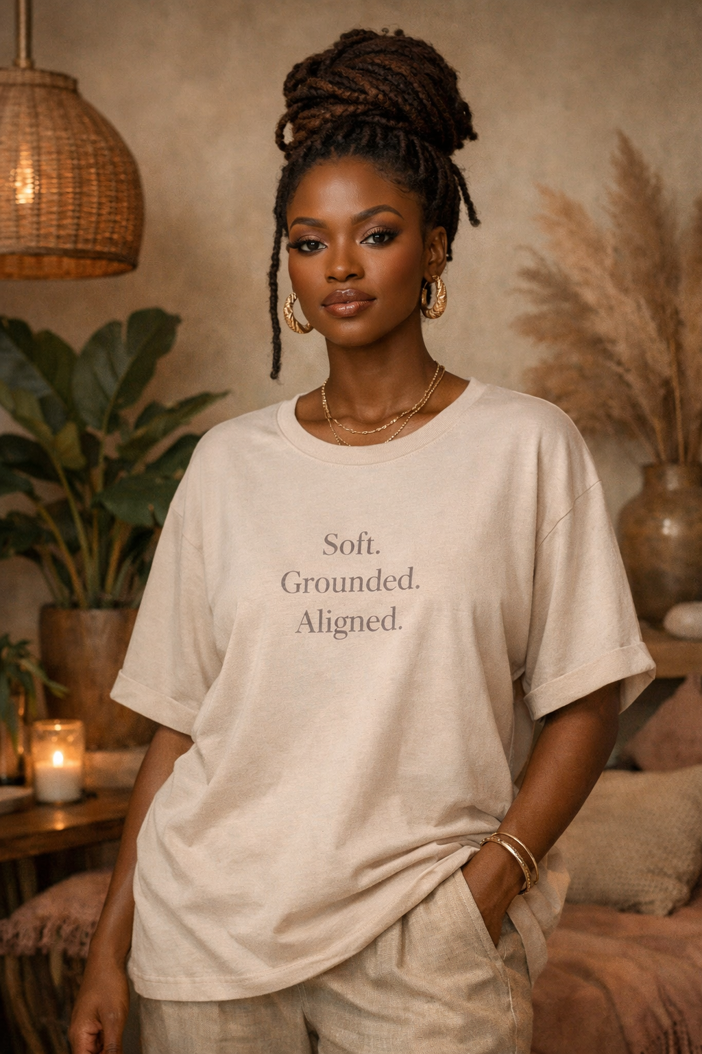 Kisa Soul Affirmation Tee – Soft. Grounded. Aligned.